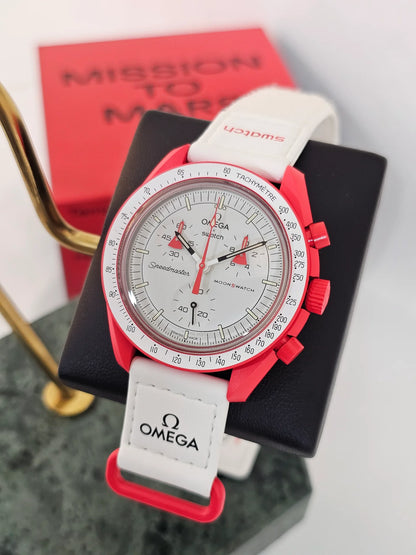 The Swatch x Omega Bioceramic Moonswatch Mission to Mars