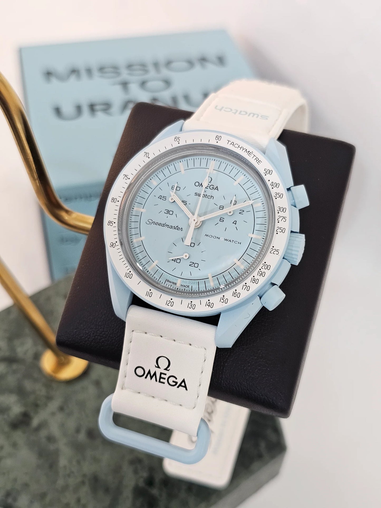 Reloj de Luna Swatch x Omega Biocerámico Misión a URANO